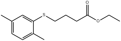 ETHYL 4-((2,5-DIMETHYLPHENYL)THIO)BUTANOATE Struktur