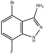 4-Bromo-7-fluoro-1H-indazol-3-ylamine Struktur