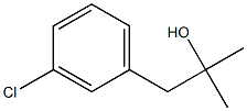 1-(3-chlorophenyl)-2-methylpropan-2-ol Struktur