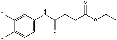 ethyl 4-[(3,4-dichlorophenyl)amino]-4-oxobutanoate Struktur