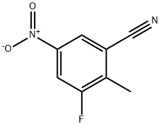 3-fluoro-2-methyl-5-nitrobenzonitrile Struktur