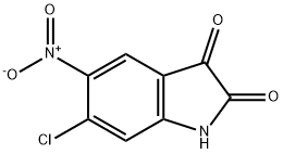 6-Chloro-5-nitro-1H-indole-2,3-dione Struktur