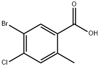 5-BROMO-4-CHLORO-2-METHYLBENZOIC ACID Struktur