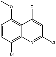 8-BROMO-2,4-DICHLORO-5-METHOXYQUINOLINE Struktur