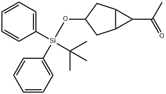 1-(3-((TERT-BUTYLDIPHENYLSILYL)OXY)BICYCLO[3.1.0]HEXAN-6-YL)ETHANONE Struktur