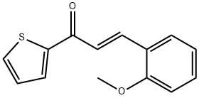 (2E)-3-(2-methoxyphenyl)-1-(thiophen-2-yl)prop-2-en-1-one Struktur