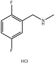 1-(2,5-Difluorophenyl)-N-methylmethanamine hydrochloride Struktur