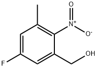 (5-Fluoro-3-methyl-2-nitro-phenyl)-methanol Struktur