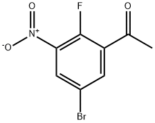 1-(5-Bromo-2-fluoro-3-nitro-phenyl)-ethanone Struktur