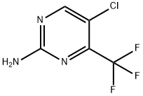 5-Chloro-4-trifluoromethyl-pyrimidin-2-ylamine Struktur