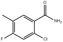 2-Chloro-4-fluoro-5-methylbenzamide Struktur