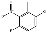 2-CHLORO-5-FLUORO-6-NITRO-TOLUENE Struktur