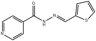 N'-[(E)-thiophen-2-ylmethylidene]pyridine-4-carbohydrazide Struktur