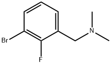 1-(1-Bromo-2-fluorophenyl)-N,N-dimethylmethanamine Struktur