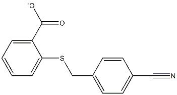 2-[(4-cyanophenyl)methylsulfanyl]benzoate Struktur