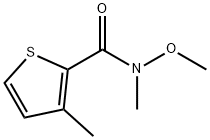 N-methoxy-N,3-dimethylthiophene-2-carboxamide Struktur