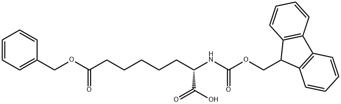 Fmoc-S-2-Aminosuberic acid 8-(phenylmethyl) ester Struktur