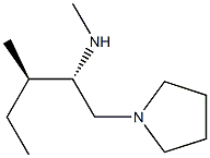 (2S,3R)-N,3-DIMETHYL-1-(PYRROLIDIN-1-YL)PENTAN-2-AMINE Struktur