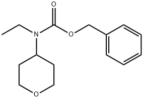 BENZYL ETHYL(TETRAHYDRO-2H-PYRAN-4-YL)CARBAMATE Struktur