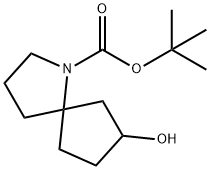 tert-butyl 7-hydroxy-1-azaspiro[4.4]nonane-1-carboxylate Struktur