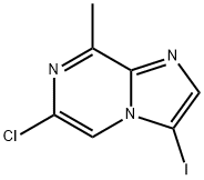 6-CHLORO-3-IODO-8-METHYLIMIDAZO[1,2-A]PYRAZINE Struktur