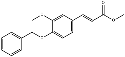 3-(4-Benzyloxy-3-methoxy-phenyl)-acrylic acid methyl ester Struktur