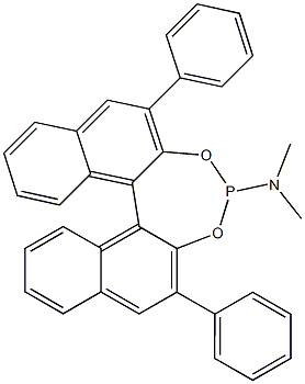 (11bS)-N,N-dimethyl-2,6-diphenyl-Dinaphtho[2,1-d:1',2'-f][1,3,2]dioxaphosphepin-
4-amine Struktur