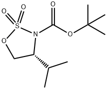 (R)-3-Boc-4-isopropyl-1,2,3-oxathiazolidine 2,2-dioxide Struktur