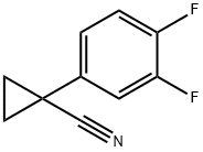 1-(3,4-DIFLUOROPHENYL)CYCLOPROPANE-1-CARBONITRILE Struktur