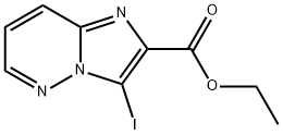 3-Iodo-imidazo[1,2-b]pyridazine-2-carboxylic acid ethyl ester Struktur