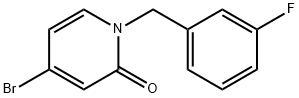 4-Bromo-1-(3-fluorobenzyl)pyridin-2(1H)-one Struktur