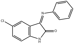 (3Z)-5-chloro-3-(phenylimino)-1,3-dihydro-2H-indol-2-one Struktur