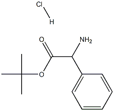 Benzeneacetic acid, a-amino-, 1,1-dimethylethyl ester, hydrochloride Struktur