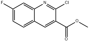 methyl 2-chloro-7-fluoroquinoline-3-carboxylate Struktur