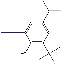 Phenol, 2,6-bis(1,1-dimethylethyl)-4-(1-methylethenyl)- Struktur