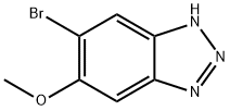 6-bromo-5-methoxy-1H-benzo[d][1,2,3]triazole Struktur