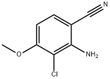 2-AMINO-3-CHLORO-4-METHOXYBENZONITRILE Struktur