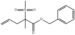 benzyl 2-methyl-2-(methylsulfonyl)pent-4-enoate Struktur