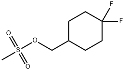 (4,4-DIFLUOROCYCLOHEXYL)METHYL METHANESULFONATE Struktur