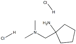 1-((dimethylamino)methyl)cyclopentan-1-amine dihydrochloride Struktur