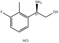 (R)-2-Amino-2-(3-fluoro-2-methylphenyl)ethanol hydrochloride Struktur