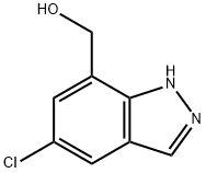 (5-Chloro-1H-indazol-7-yl)-methanol Struktur