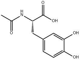 L-Tyrosine, N-acetyl-3-hydroxy- Struktur