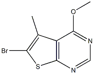 6-bromo-4-methoxy-5-methylthieno[2,3-d]pyrimidine Struktur