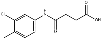 3-[(3-chloro-4-methylphenyl)carbamoyl]propanoic acid Struktur