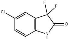 5-Chloro-3,3-difluoro-1,3-dihydro-indol-2-one Struktur