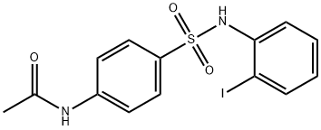 N-[4-[(2-iodophenyl)sulfamoyl]phenyl]acetamide Struktur