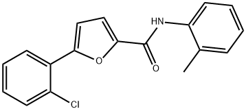 5-(2-chlorophenyl)-N-(2-methylphenyl)furan-2-carboxamide Struktur