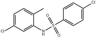 4-chloro-N-(5-chloro-2-methylphenyl)benzenesulfonamide Struktur