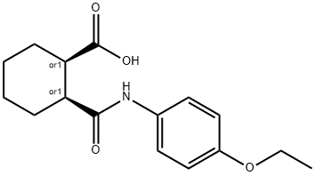 (1R,2S)-2-[(4-ethoxyphenyl)carbamoyl]cyclohexanecarboxylic acid Struktur